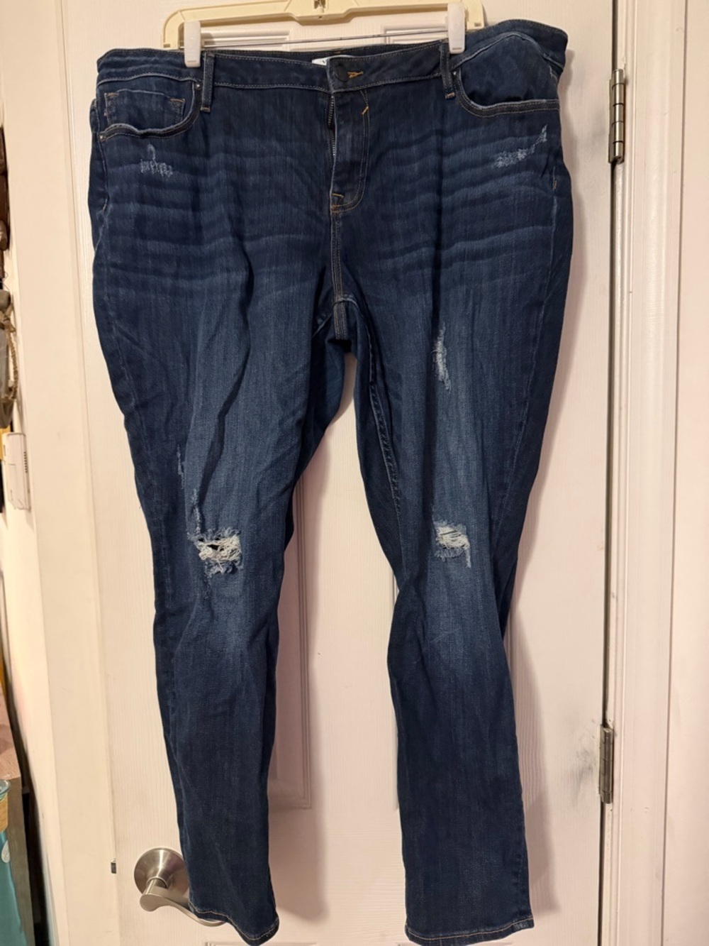 Vigoss Dark Blue Distressed Skinny Jeans